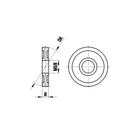 M5 сферический диск из высокопрочной стали, DK 15 мм, для систем ZEISS A-5555-0196