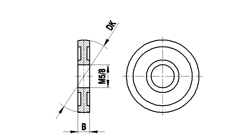 M8 сферический диск из высокопрочной стали, DK 30 мм, для систем ZEISS A-5555-0205
